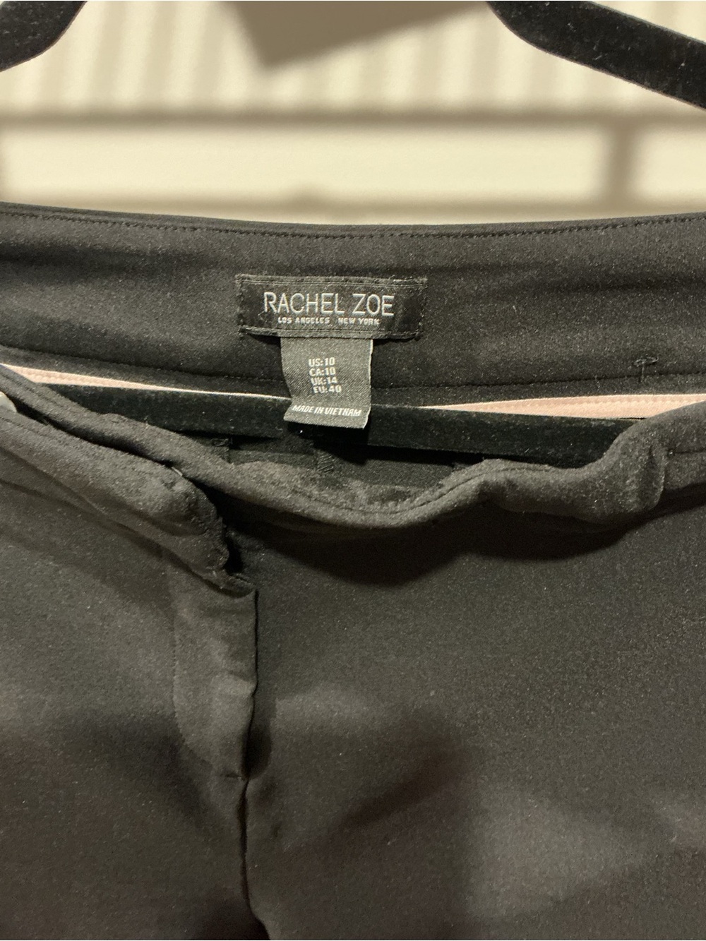 Rachel Zoe Black High-Waist Dress pants